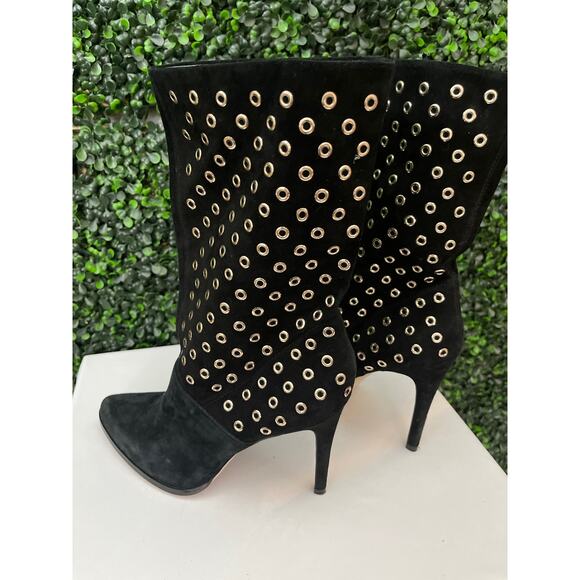 BCBGeneration Mid Calf Black Suede Boot Women’s Size 10M - Picture 6 of 8